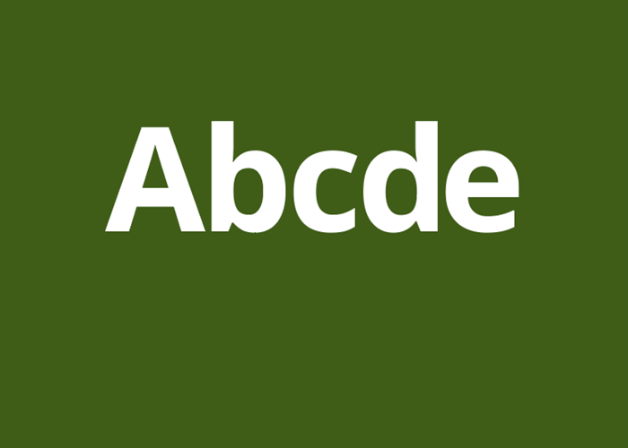text white on dark green