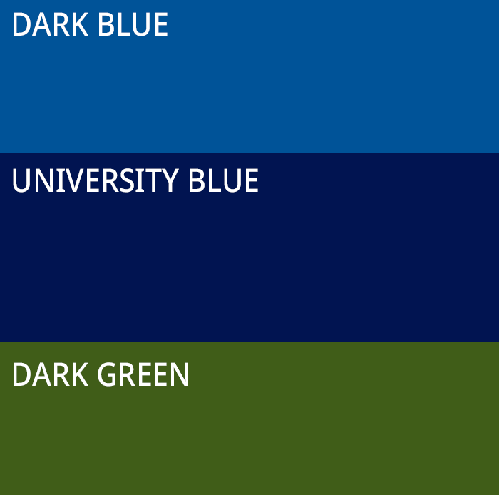 colours 22 dark blue university blue dark green