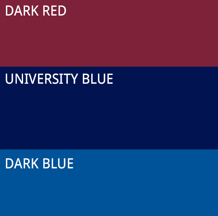 colours 24 dark red university blue dark blue