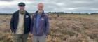 Left to right Professor Tony Pollard and Derek Alexander Landscape. Photo Credit National Trust for Scotland