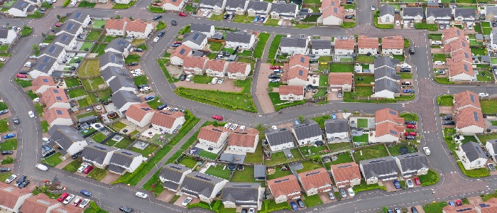 A new housing estate in Scotland