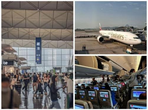 Zhenyu - December Blog 25 - Collage of Pictures of Airport and Flight