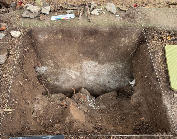 Shows a block of white paint on the wall of the bowl, probably added by the council, with added grafittil