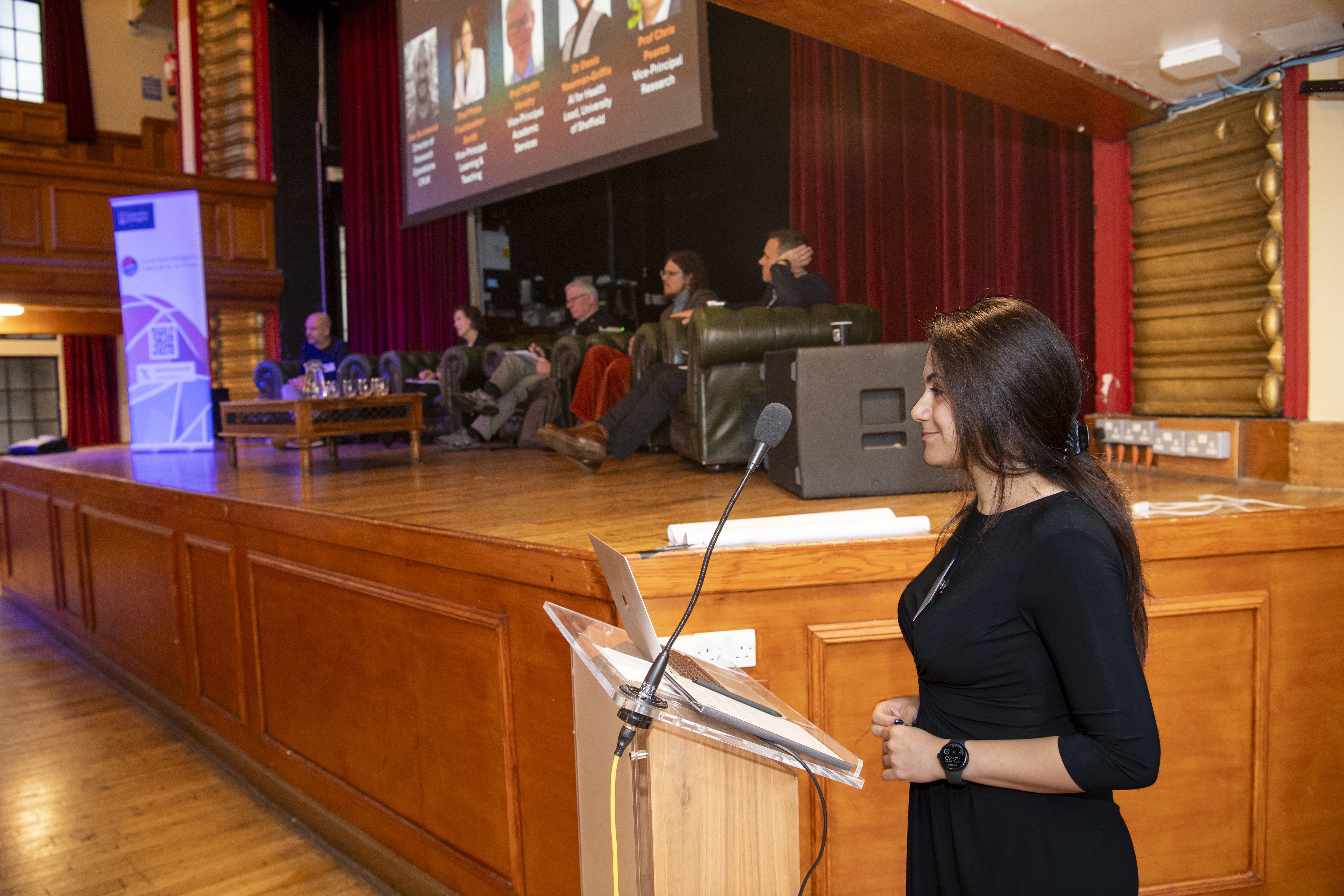 Prof Ana Basiri (CDSAI Director) speaks at the Lovelace Hodgkins Symposium 2025