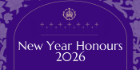 New Year Honours 2026 text on purple background