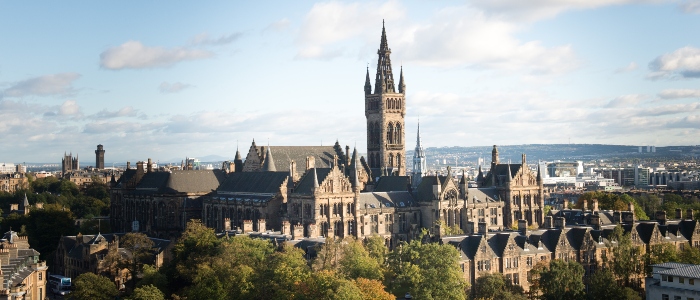 The Gilbert Scott Building of the University from the west