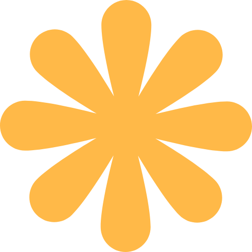 Orange geometric shape