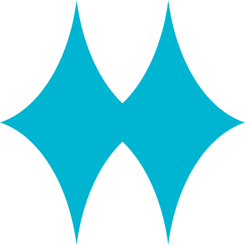 Blue geometric shape