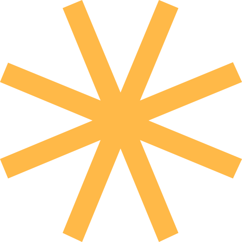 Orange geometric shape