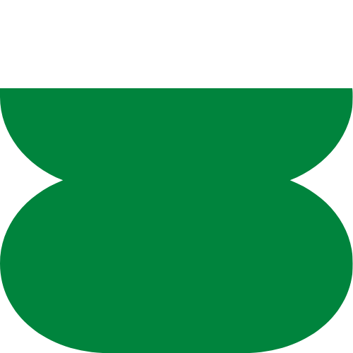 Green geometric shape