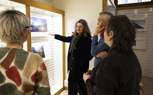 Prof Hester Parr with group Annmarie Galbraith, Glasgow Life Libraries; Stef McCartney, Glasgow Life Libraries & Professor Hayden Lorimer, University of Edinburgh