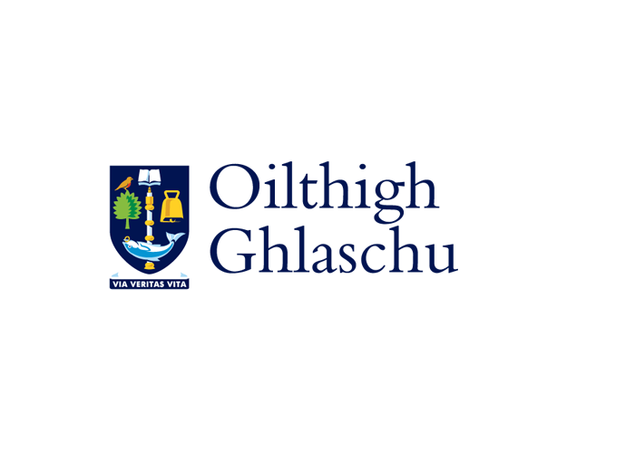 Gaelic logo blue text
