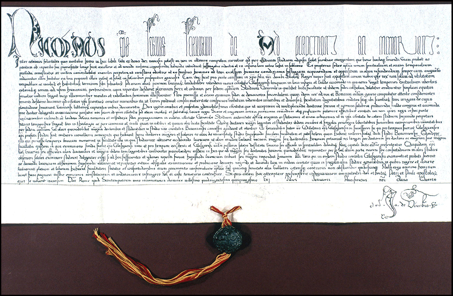 Papa bull image for the university of glasgow