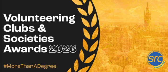 A graphic which reads: Volunteering Clubs & Societies Awards 2026 #MoreThanADegree