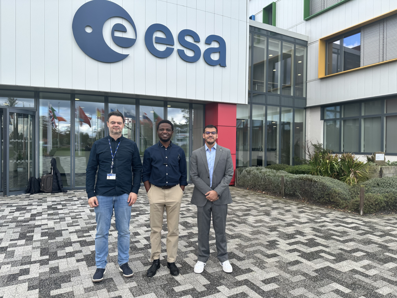 The test team at ESA’s ECSAT in Harwell. Image credit: European Space Agency