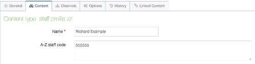 Name field and A-Z Staff Code field in the t4 profile template. These fields are already completed, do not change or delete the information that is already there.