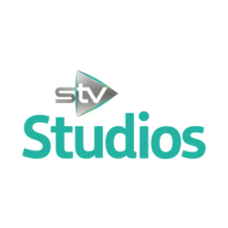 logo of STV studios on white background