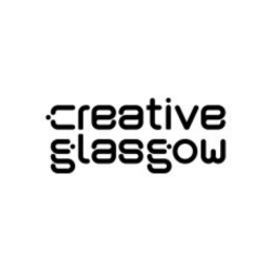 white background with 'creative glasgow' logo in black
