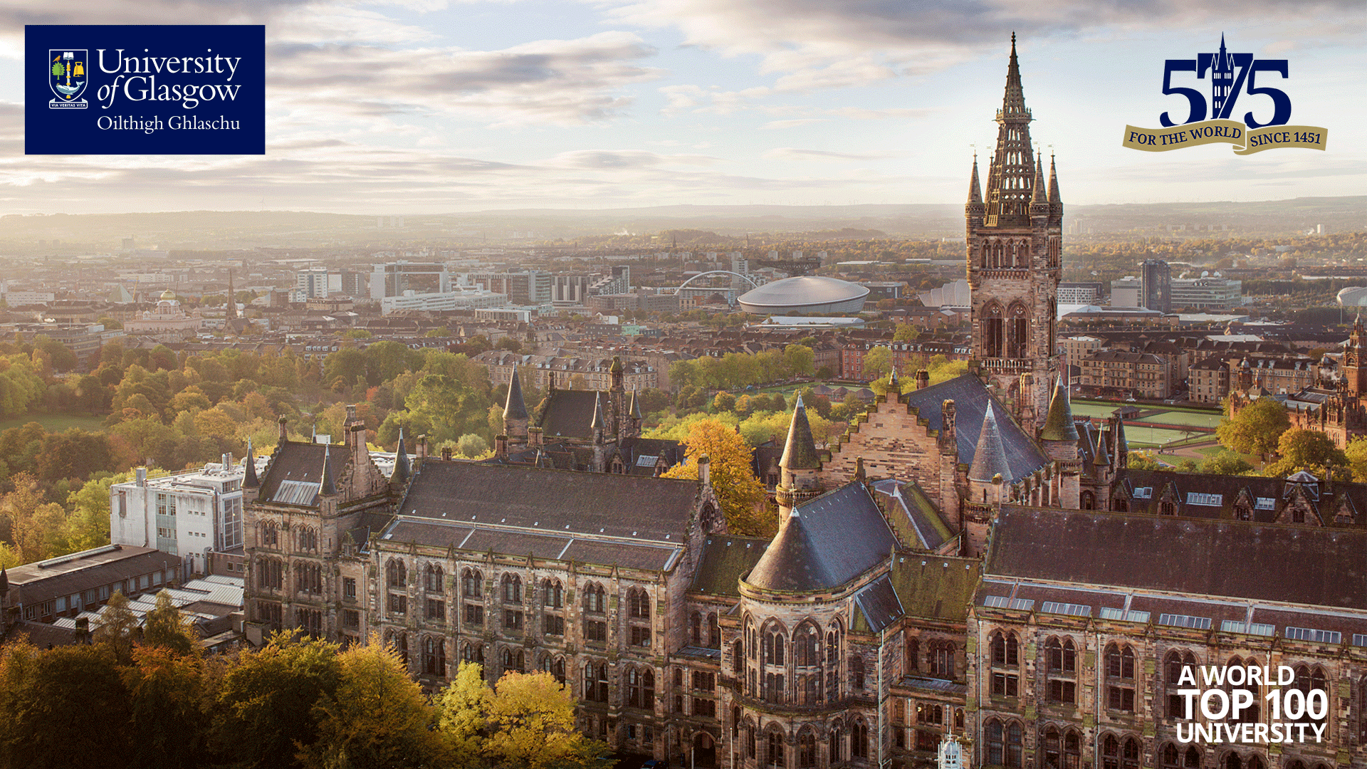 Gilbert Scott Building and city of Glasgow
