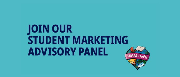 A graphic which reads JOIN OUR STUDENT MARKETING ADVISORY PANEL