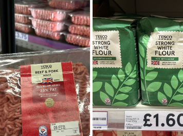 Mince meat and flour