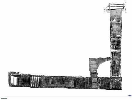 Image of the Vampir Dugout generated by a laser scan of the shaft and galleries
