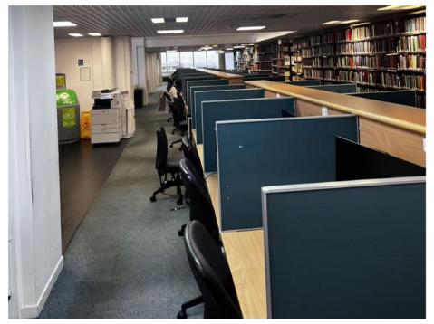 Corner of the school library