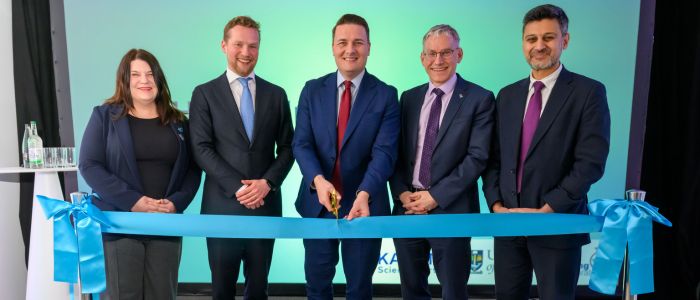 Official opening of Health Innovation Hub with UK Health Secretary Wes Streeting and University Principal Andy Schofield and others