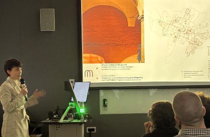 Academic giving a lecture