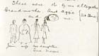 drawing by Christina Hunter Lawson from Ms Gen 525/7. Links to more information on this manuscript.