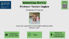 Flyer for Immunology seminar, Professor Yannick Degboe, of which the date, time and location are included in the accompanying text