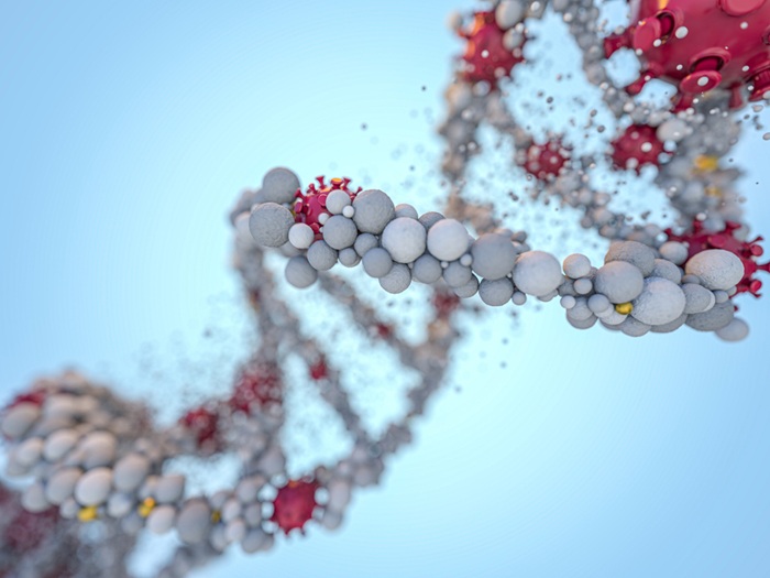 Illustration of the viral genome of COVID-19