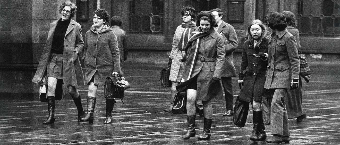 Students in the Quadrangles in 1972