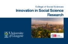Banner image for Innovation in social sciences research. Organisers: College of Social Sciences, and ESRC Impact Acceleration Account