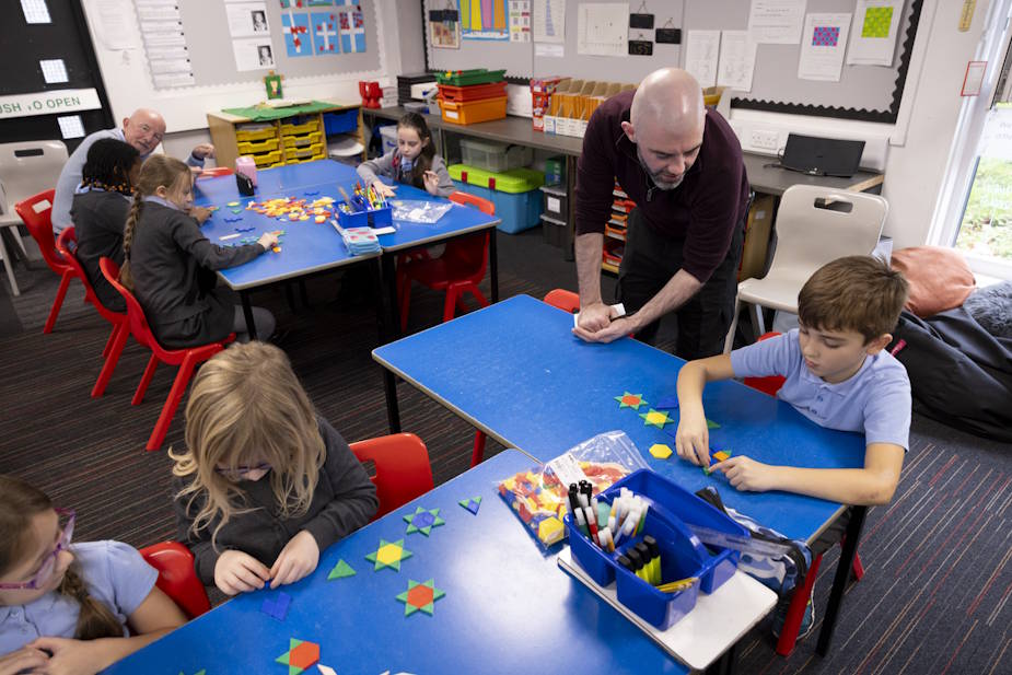 children in a classroom
