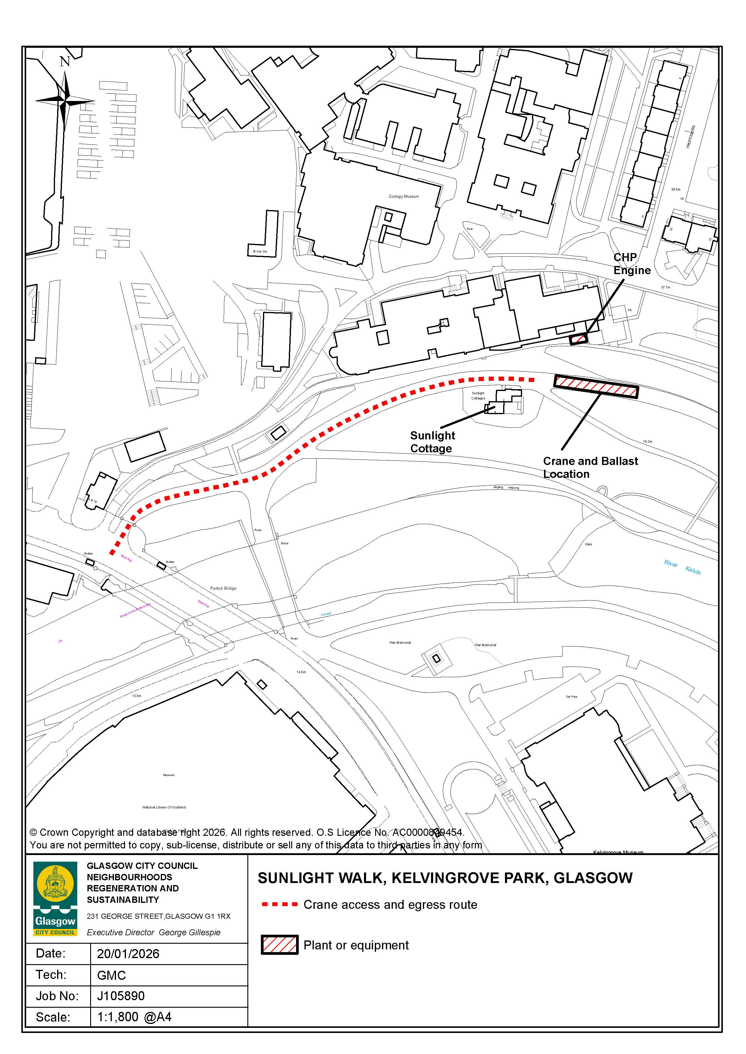 Figure 1 - Crane Access and Lift Locations