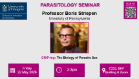 Flyer for GRiPing Parasitology seminar, Professor Boris Striepen, of which the date, time, location and title are included in the accompanying text