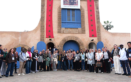 Group short of participants at CIVIS Casablanca event, credit Esther Malice CIVIS Comms Unit