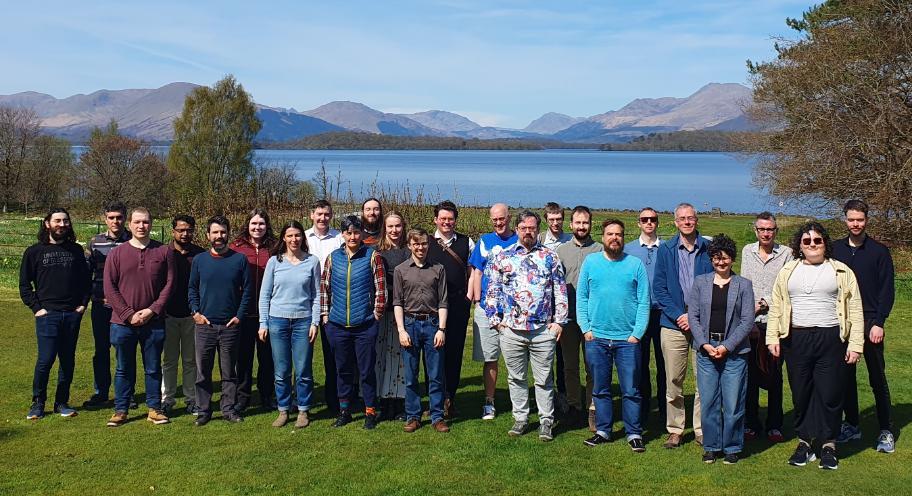 Members of the FATA section in front of Loch Lomond