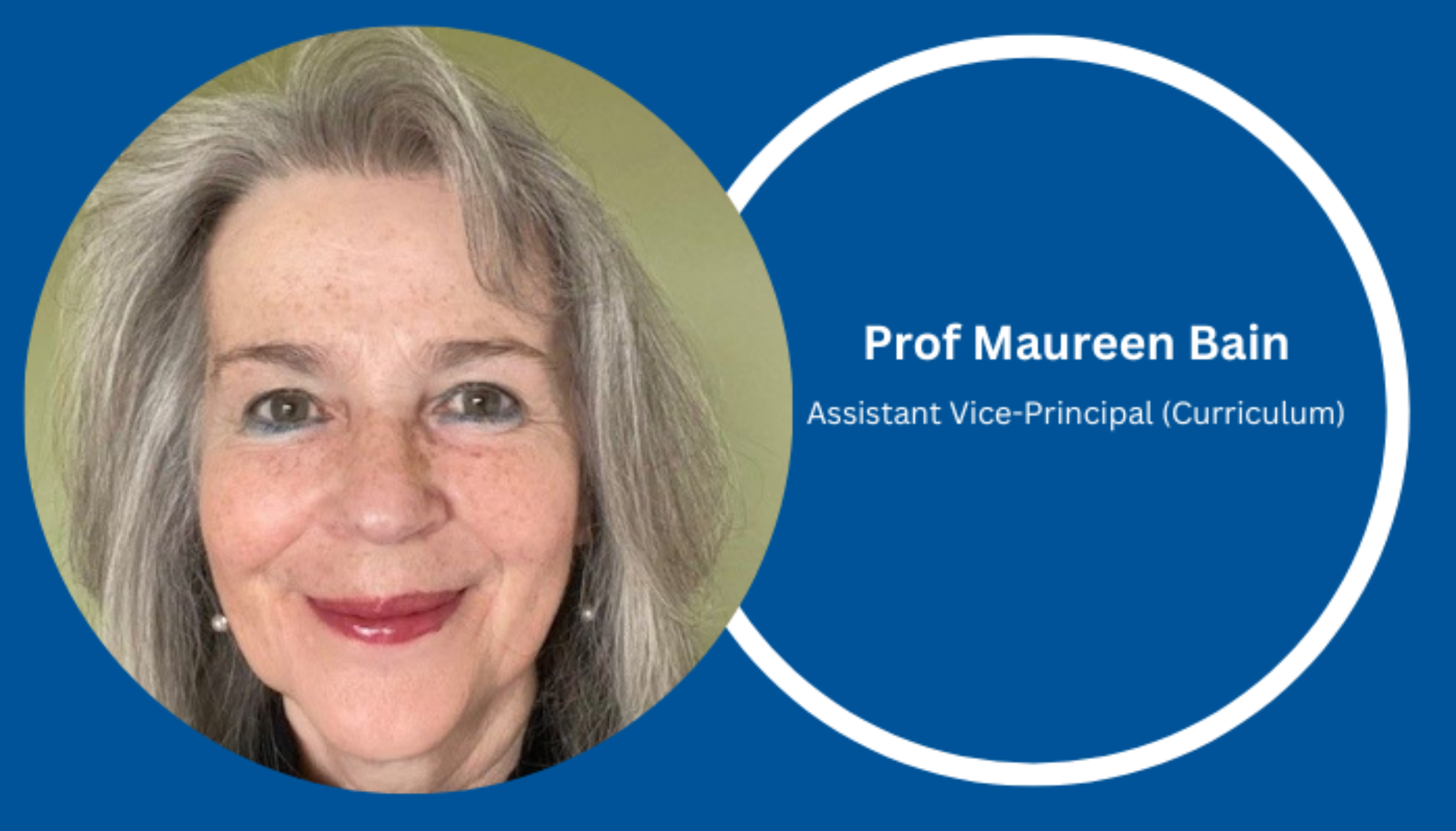 Headshot of Maureen Bain, Assistant VP of L&T (curriculum)
