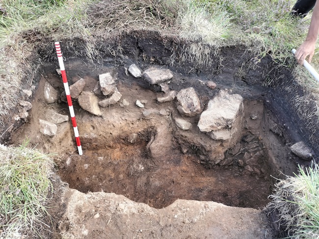 Archaeological soils buried beneath peat deposits. Credit Nicki Whitehouse Archaeological soils buried beneath peat deposits. Credit Nicki Whitehouse