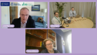 Election webinar screenshot featuring Graeme Roy, Tanya Wilson, Stuart Adam and David Phillips