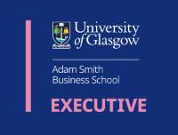 Logo of Adam Smith Business School with the university crest and the word Executive beneath