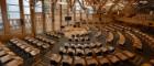 Interior of the Scottish Parliament Building in Edinburgh