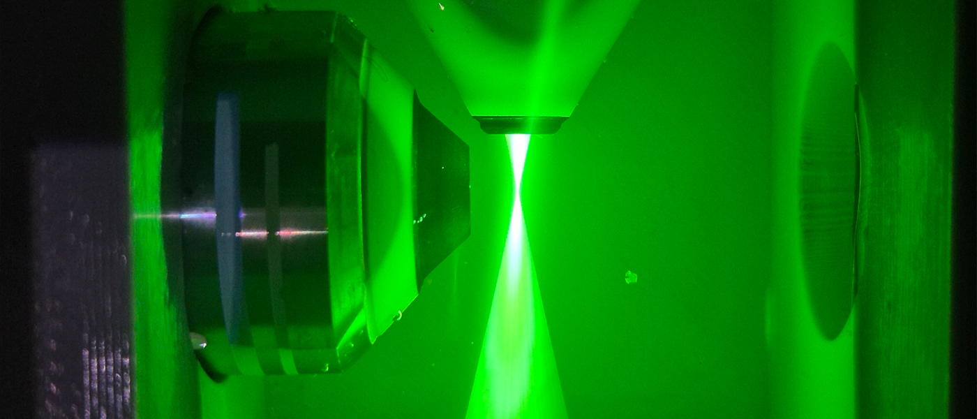 green laser beam