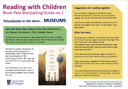 Reading with Children BookPals sheet