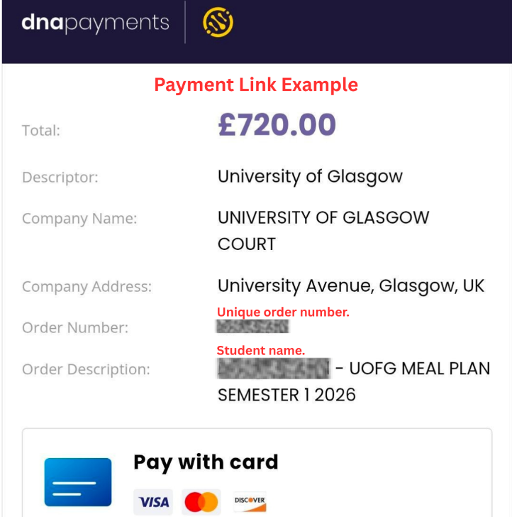 1. DNA Payment link example