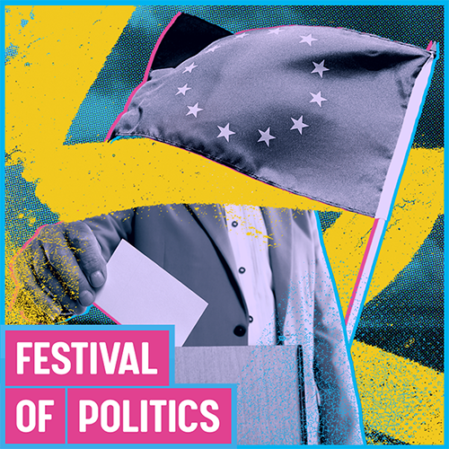 Festival of Politics, EU flag, ballot box