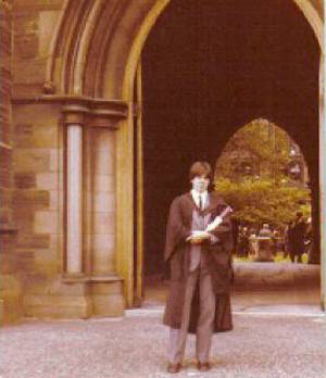 Professor Stuart Aitken graduates in 1980.
