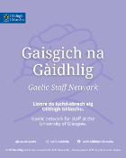 Gaelic staff network poster.